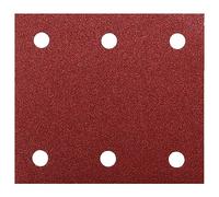 Makita Feuilles abrasives P-33102 Velcro 114 x 102 mm (6 trous) Grain 80 Lot de 10