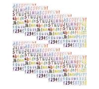 10 Feuilles Autocollants Alphabet et Chiffres en Vinyle, 10 | Adhérence Multi-surfaces, Ne Se Décolore Pas Facilement, pour Verre, Boîtes de Boulangerie, Signalétique
