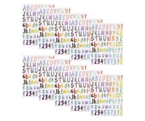 10 Feuilles Autocollants Alphabet et Chiffres en Vinyle, 10 | Adhérence Multi-surfaces, Ne Se Décolore Pas Facilement, pour Verre, Boîtes de Boulangerie, Signalétique