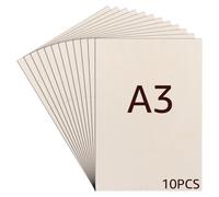 10 feuilles de contreplaqué de bouleau de qualité A3, panneau en bois de 420 x 300 x 4 mm pour projets de bricolage