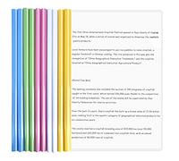 10 Feuilles Dossier Coulissante Transparent, Chemise de Couvertures de Rapports avec Barre Coulissante, A4 Reliure Dossier, Rapport d'Affichage Couverture pour École Bureau Accueil Resume Documents