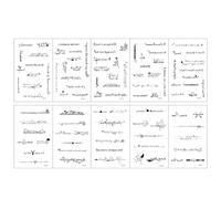 10 Feuilles Tatouages Temporaires Avec Lettres Anglaises Tatouages Floraux Autocollants Sombres Et Sexy Pour Les Bras Et Les Clavicules Des Hommes Et Des Femmes