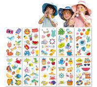 10 Feuilles Tatouages Temporaires Hawaïens Parfaits Pour Les Fêtes Et Rassemblements Estivaux Sur La Plage Notamment Pour Les Enfants