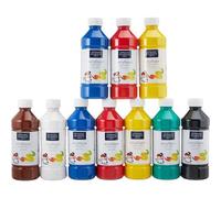 10 Flacons Peinture Acrylique - 500ml - Assortiment - Lefranc & Bourgeois