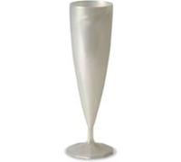 10 flûtes à champagne réutilisables 13.5cl nacré - aluplast fl 13 nacre Beige G