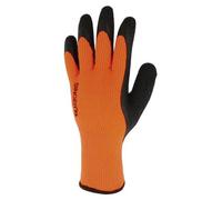 10 gants en latex et crêpe. Support en acrylique. Taille 9