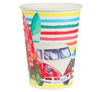 10 Gobelets carton Aloha 7,8 x 9,7 cm - Multicolore - Taille Unique