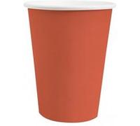 10 gobelets carton bio 25cl rouge brique - chalayer 000741000000051 Rouge G