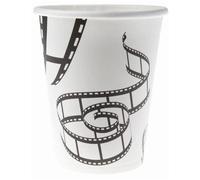 10 Gobelets en Carton Thème Cinéma - 25 cl