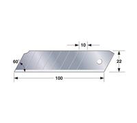 10 Lames de rechange 22 mm pour cutter à poignée 22 MM TAJIMA