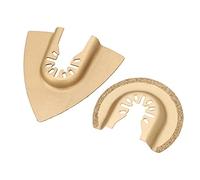 10 lames de scie oscillante, lame universelle pour outil multifonction, lame de coupe triangulaire et semi-circulaire en acier à haute teneur en carbone, adaptée au bois, au