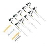 10 Lampadaires Muraux LED Échelle HO OO Vert(Bottle Green)