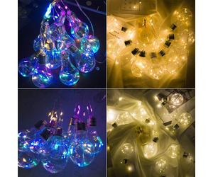 10 lampes Lumière suspendue LED String Light Firefly Party Home Decoration Romantique - USB Coloré