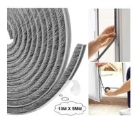10 M Adhesif Joint d'étanchéité de porte - 9 mm x 5 mm Joint Fenetre Isolation Anti Froid - pour Contre le vent, Anti-bruit - Gris