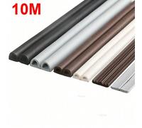 10 m Bande de joint d'étanchéité pour fenêtres DIEP, ruban adhésif en mousse de caoutchouc acoustique résistant aux intempéries. Bande d'étanchéité pour porte isolante coupe-vent D blanc 10 mètres,Typ