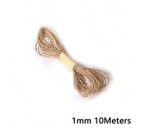 10 m/rouleau Corde de jute vintage naturelle. Rouleau de ficelle à coudre pour les artisanats de Noël, la corde de jute, les fils, les rubans de mariage DIY, les décorations de fête, les arcs, la déco