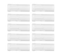 10 Manchons en Verre pour Bougie Goutte à Goutte, Douille de Lustre, Tube pour Lampe, Applique Murale et Suspension (Blanc)