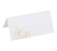 10 marque-places carton jolis brins 8x4cm or - artifetes 91800 Jaune G
