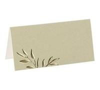 10 marque-places carton jolis brins 8x4cm sauge - artifetes 93615 Vert G