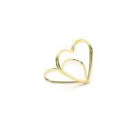 10 MARQUE-PLACES COEURS OR 2.5 CM