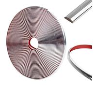 10 Mètres-8mm Moulure Adhesive, Moulure Plafond, DIY Moulure Murale pour Garniture de Véhicule, Bandes de Pare-Chocs, Dosseret, Bordures de Carreaux et Décorations D'angle(Argent)