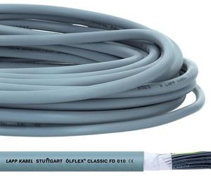 10 mètres Lapp 0026151 ÖLFLEX CLASSIC FD 810 Câble de4x1,5 mm² gris avec conducteur de protection vert-jaune I Câble très flexible pour chaînes porte-câbles Câble PVC pour chaînes porte-câbles 4G1,5 m