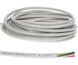 10 mètres Lapp 0028520 UNITRONIC LiYY Ligne de données PVC 20x0,5 mm² I Ligne de signalisation I Câble de sonnerie I Prolongement câble LED 20 fils I Câble à souder pour circuit imprimé