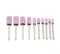10 Meule Abrasive 3mm Outil Rotatif Pour Métal 10 Meule Abrasive(Pink) | Corindon chrome, haute dureté, résiste pour usure, pour idéal métal acier inoxydable, verre pierre