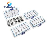 10 modèles 6*6 interrupteur tactile bouton poussoir Tactile Kit hauteur: 4.3 5 ~ 13MM DIP 2P/4P Micro interrupteur 6x6 interrupteur à clé 100PCS Bracket