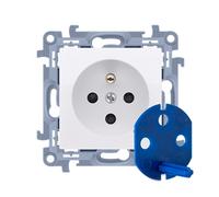 Kontakt-Simon CGD1.01/11 Prise de courant en plastique IP20 Blanc 250 V 77 mm 37 mm