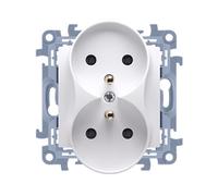 Kontakt-Simon CGZ2MZ.01/11 Prise de courant en plastique IP20 Blanc 250 V 77 mm 46 mm