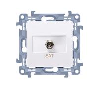 10 MODULES BLANC PRISE TV TYPE F 10 CASF1.01/11