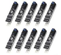 10 modules de capteur infrarouge TCRT5000 avec potentiomètre pour réglage de la sensibilité dans les constructions de robots suiveurs de ligne
