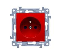 10 MODULES PRISE ROUGE 1X Z/U AVEC COUVERCLES CGZ1Z.01/22