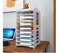 10 Niveaux Organiseur de Bureau, Bac à Courrier A4, Plateaux de Classement, Module de Rangement, pour Maison et Bureau .