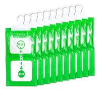 10 Pack Absorbeur d'Humidité Placard, Déshumidificateur Suspendu Anti-Moisissure Sachet Anti Humidité pour Armoire/Voiture