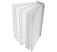 10 Pages Porte-documents Mural, Pochette De Rangement Suspendue Plastique, Présentoir Mural Blanc, Organiseur Mural Pour Documents Dossiers, Pour Documents Référence