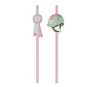 10 pailles en carton cheval roses 20 cm équitation - Rose - Taille Unique