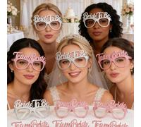 10 paires/1 paire de lunettes de fête pour demoiselles d'honneur, lunettes de fête de mariage or rose étincelantes "Future Mariée", lunettes de fête de mariage, convenant pour le mariage, la fête des 