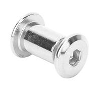 10 paires Vis de capuchon à douille à conduite hexagonale, M6 Kit d'écrou de tête à tête plate en acier carbone pour diverses utilisations de meubles (M6*12)
