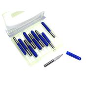 10 pcs 3.175 mm 0,5 mm en carbure de Bits de gravure Fraise End Mill CNC PCB