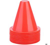 10 pcs Cone de Signalisation,Accessoires de Support de Marqueur Plastique pour Cônes de Football 8.50 8.50cm(Rouge)