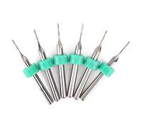 10 PCS Fraisage Fraise 2 Flûtes Fraise Haute Résistance Carbure Tungstène Acier CNC Fraise(1.5mm)