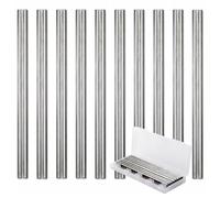10 Pcs Lame du Rabot Hss 82mm, Rabot Électrique, Réversibles Lame de Raboteuse, 82x5.5x1.2mm pour Raboteuse Électrique pour Makita Bosch Bois Dur Tendre Composite pour Machines De Travail