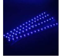 10 pcs lumière de soubassement de bande led flexible étanche pour moto de voiture, bleu