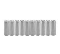 10 Pcs M8 Long Rod Écrou Hexagonal En Acier Au Carbone - Vis Entretoise Manchon Fileté Attaches (M8*40)