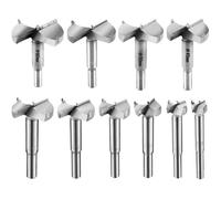 10 Pcs Mèche Bois 15-60mm Carbure Foret Meche à Façonner Fraise Perceuse 15mm 20mm 25mm 30mm 35mm 40mm 45mm 50mm 55mm 60mm