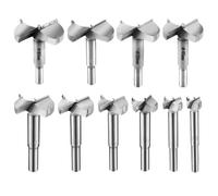 10 Pcs Meche Bois 15-60mm Fraise Bois Forstner Bits foret bois Meche a Faconner Mèche à Bois Carbure Installation de Portes