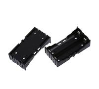 10 Pcs Noir Plastique 2 x 3.7V 18650 Batteries 4 Broches Batterie Boite Support