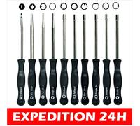 10 pcs Outil de réglage du carburateur Kit de Tournevis pour carburateur à 2 Cycles commun Réglage du Petit carburateur Moteur Régl